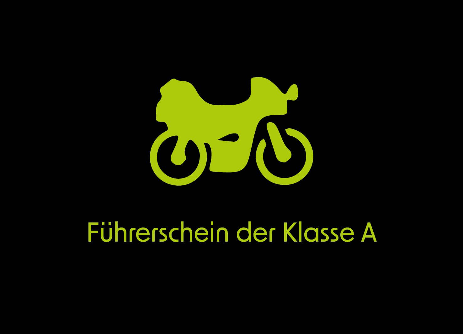 Icon Führerschein der Klasse A der Fahrschule Attenberger in Landsberg und Obermeitingen