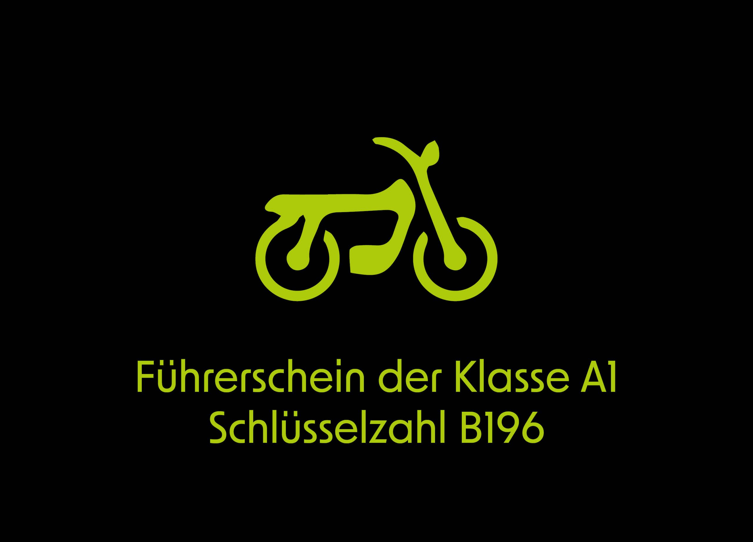 Icon Führerschein der Klasse A schlüsselzahl B196 der Fahrschule Attenberger in Landsberg und Obermeitingen